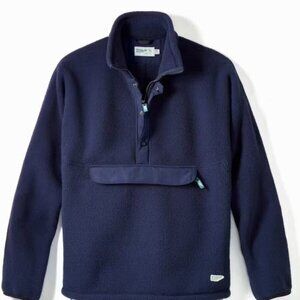 Wellen Men's Dawn Patrol 1/2 Zip Pullover Navy Blue Size M EUC